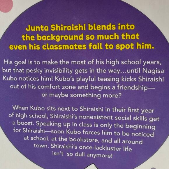 Kubo Won't Let Me Be Invisible Manga Lot Vol 1-10 Books English - Picture 4 of 8